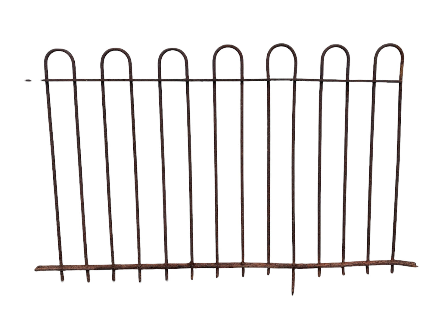 35 Ft of Antique Wrought Iron Hairpin Fencing GA21128