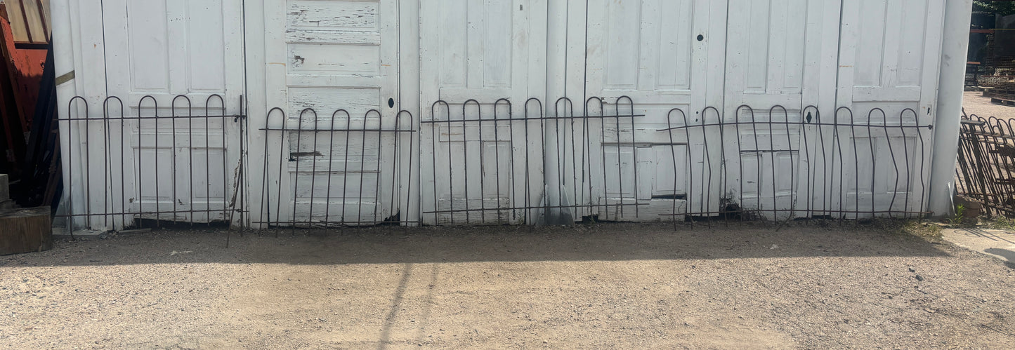 67.8 Feet of Wrought Iron Hairpin Fencing GA21225