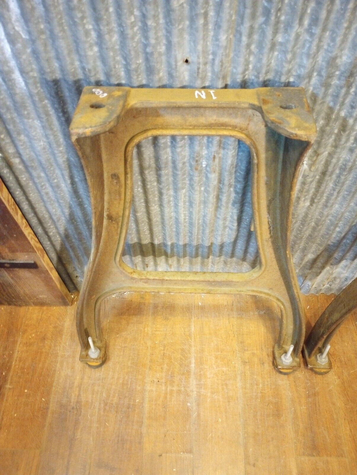 Pair of Cast Iron Machine Legs 30 1/2" T x 24" W