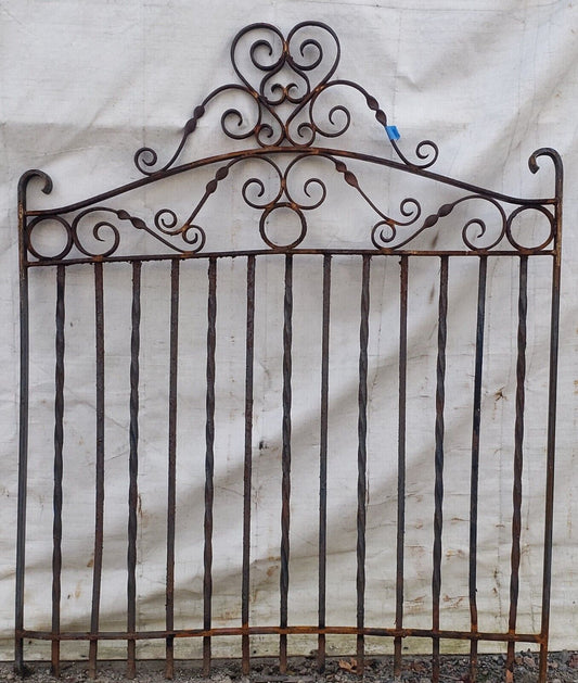 Ornate Arch Top Wrought Iron Gate 53 1/4" Wide by 64 1/2" Tall GA9608