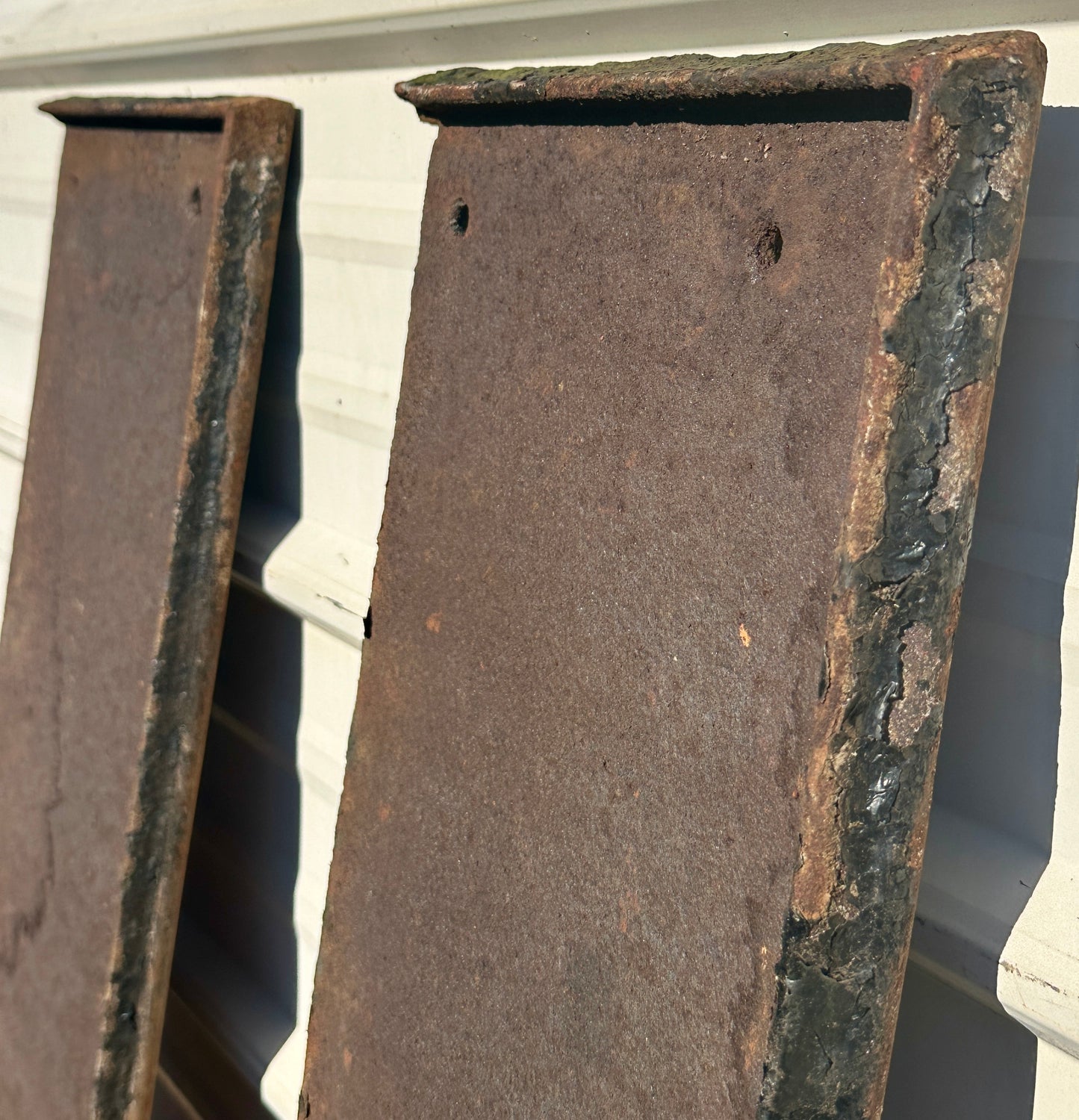 Pair of 65" Long Cast Iron Stair Treads GA20820