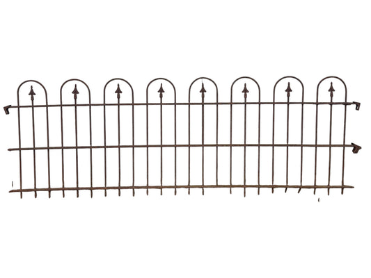 38 Ft of Antique Wrought Iron Hairpin Fencing GA21129