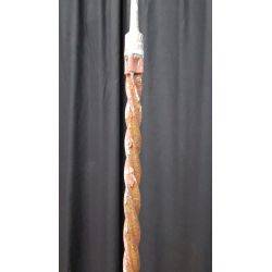 Wrought Iron and Wood Lightning Rod With Arrow Top #GA171