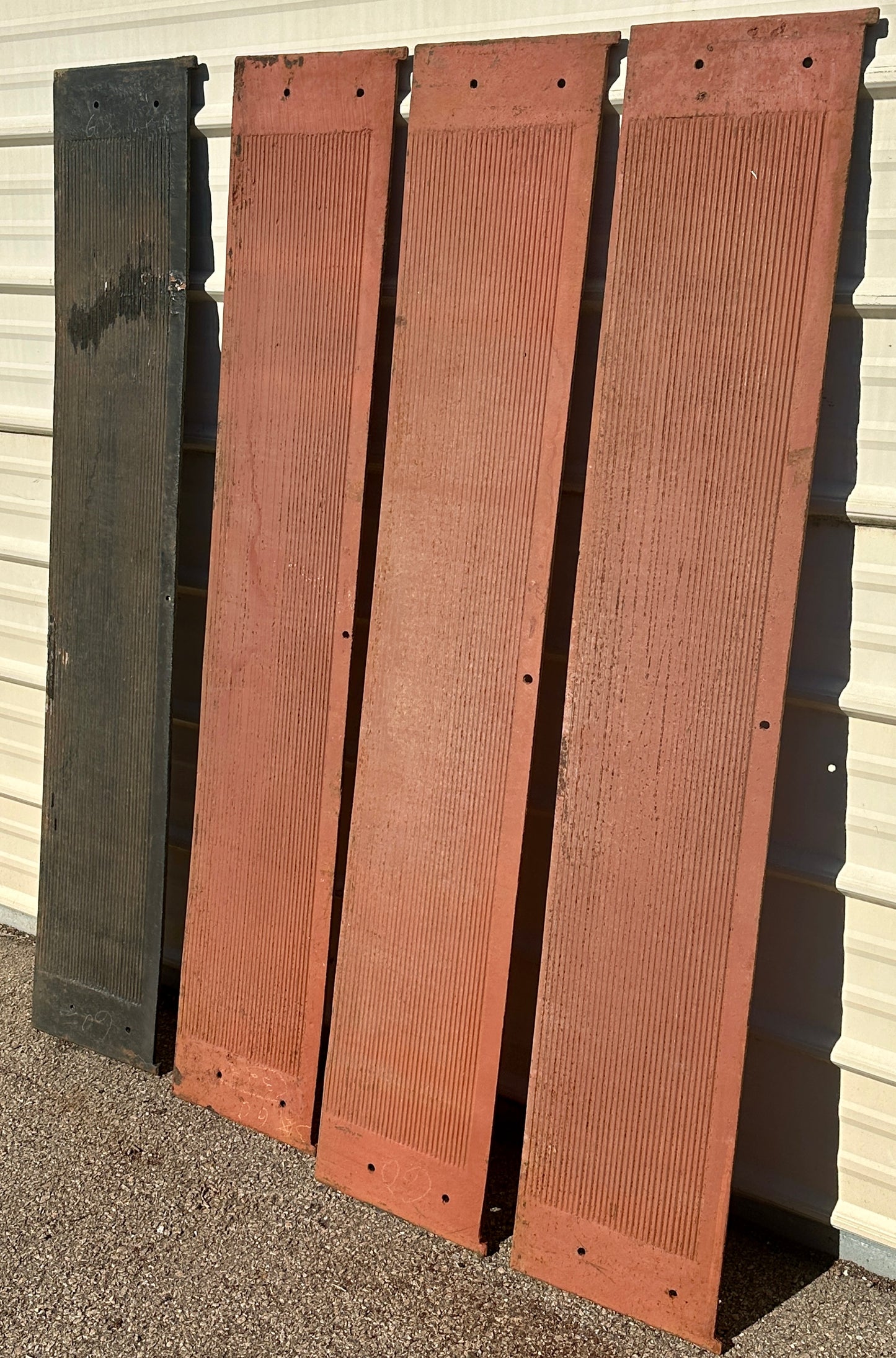 Set of 4 60" Long Cast Iron Stair Treads GA20606