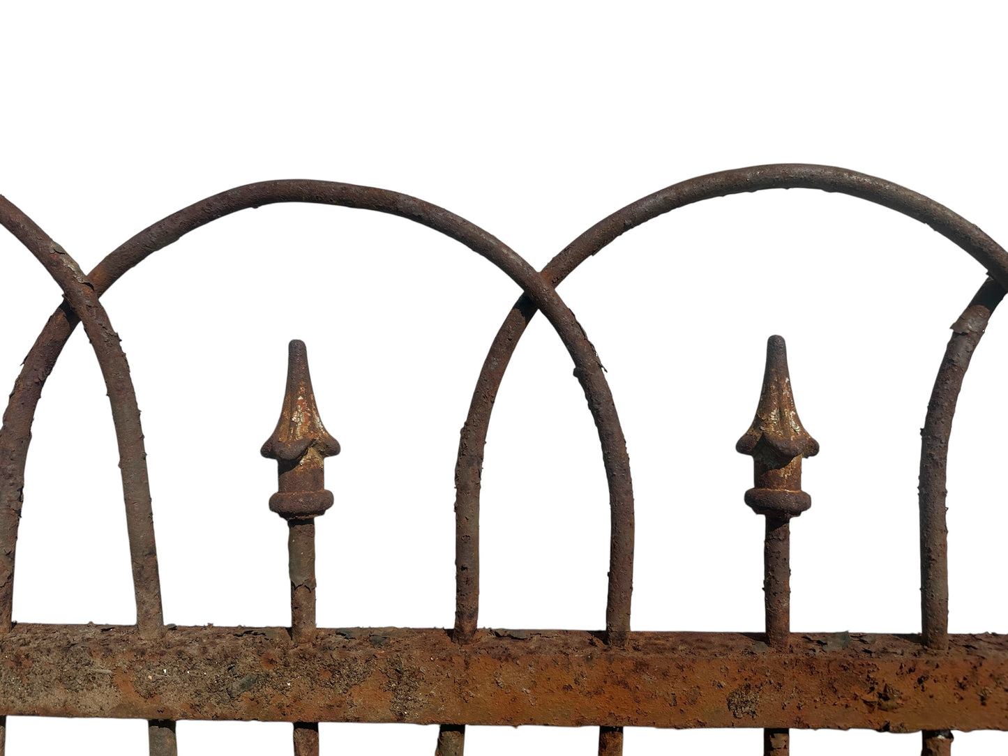 20+ Ft of Antique Wrought Iron Hairpin Garden Gate Fencing GA20846