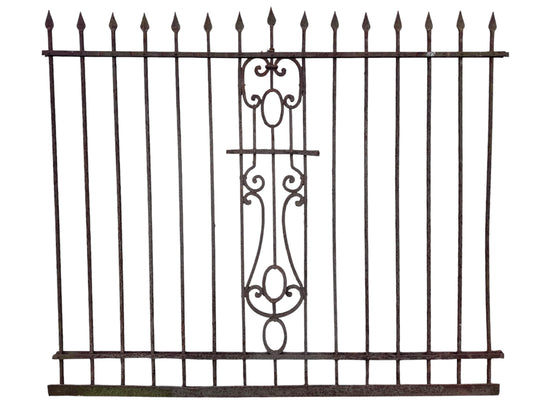 39 Ft of Antique Wrought Iron Fencing GA21049