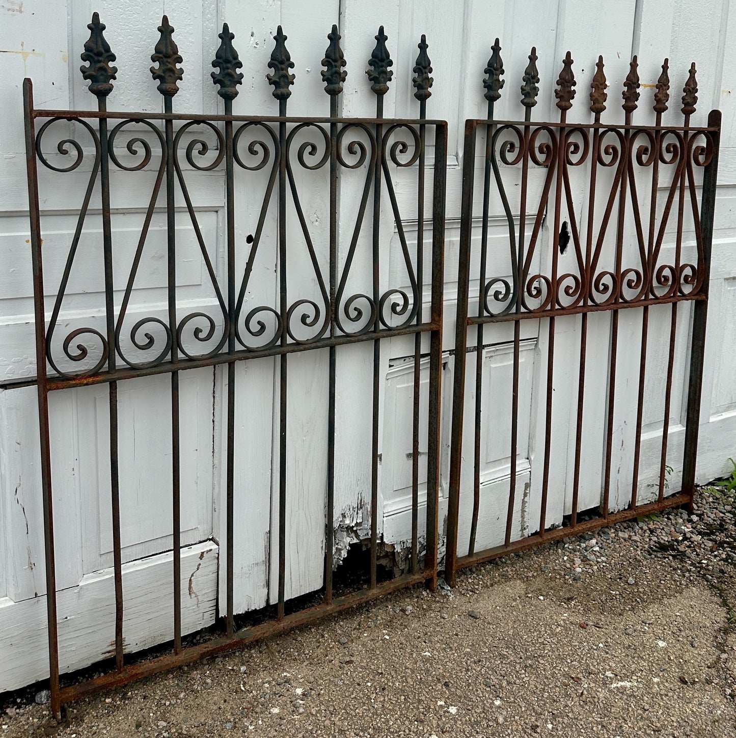Antique Iron Garden Gate Pair GA20338