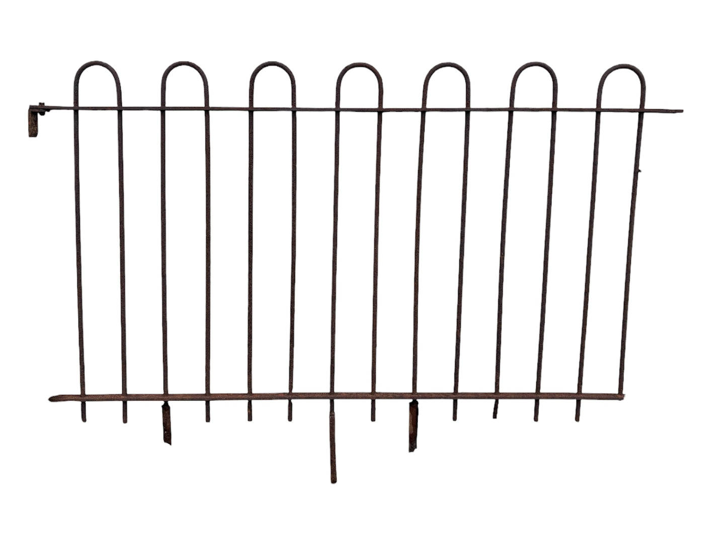 35 Ft of Antique Wrought Iron Hairpin Fencing GA21128