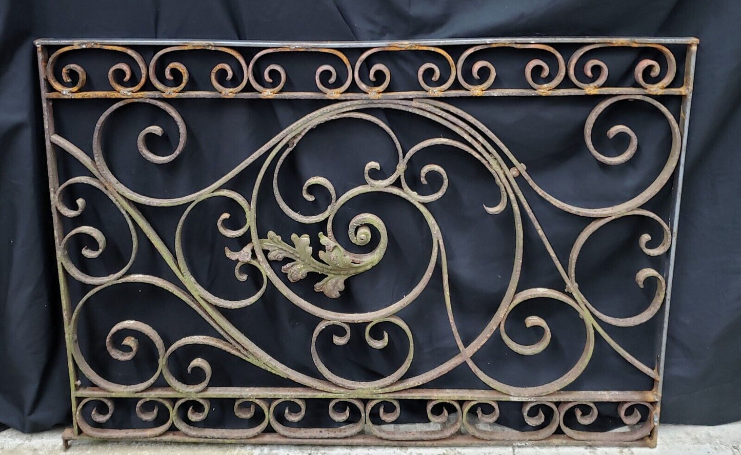 Heavy Duty Ornate Wrought Iron Gate Panel 38 5/8" x 26 3/4" GA9428