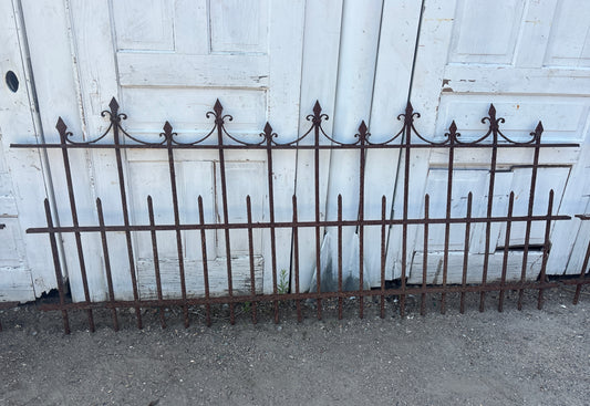 107.5 Feet of Wrought Iron Victorian Fence Panels GA21243