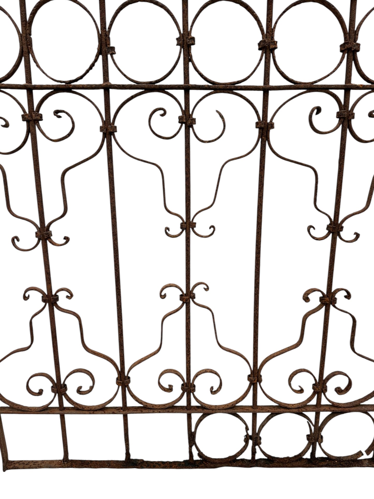 Antique Wrought Iron Gate 38" W x 76" T - GA20740