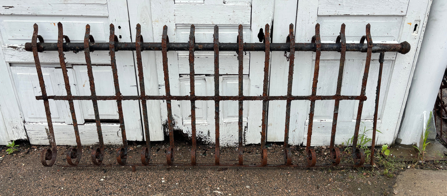 54 Feet of Iron Fence Panels GA21363