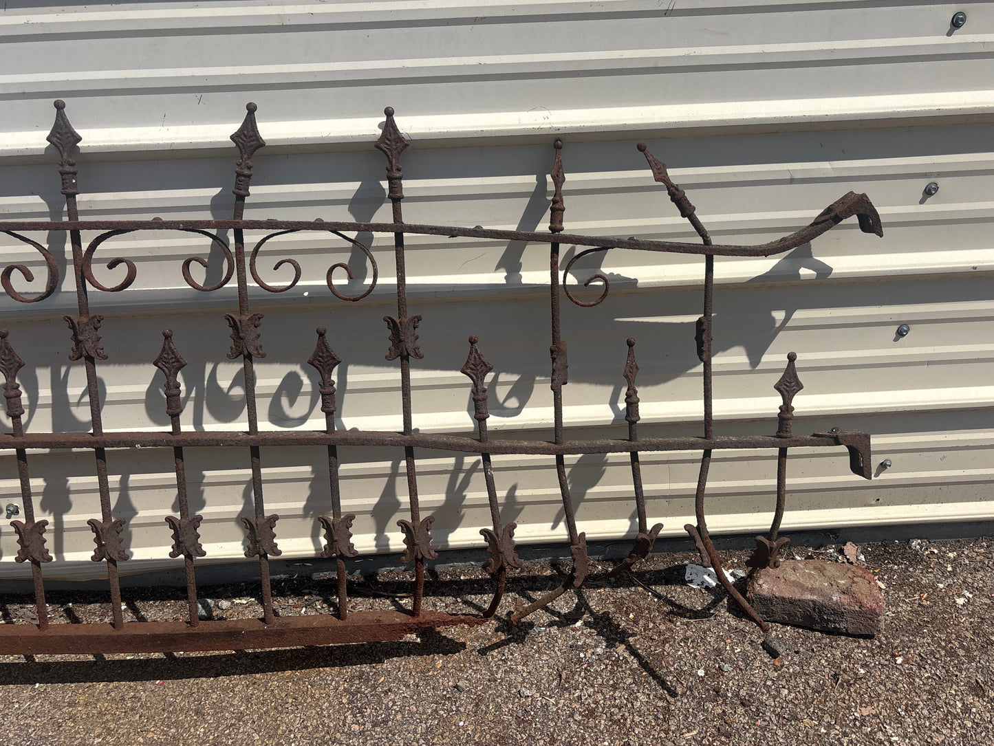 12 Foot Decorative Iron Fence Panel GA21311