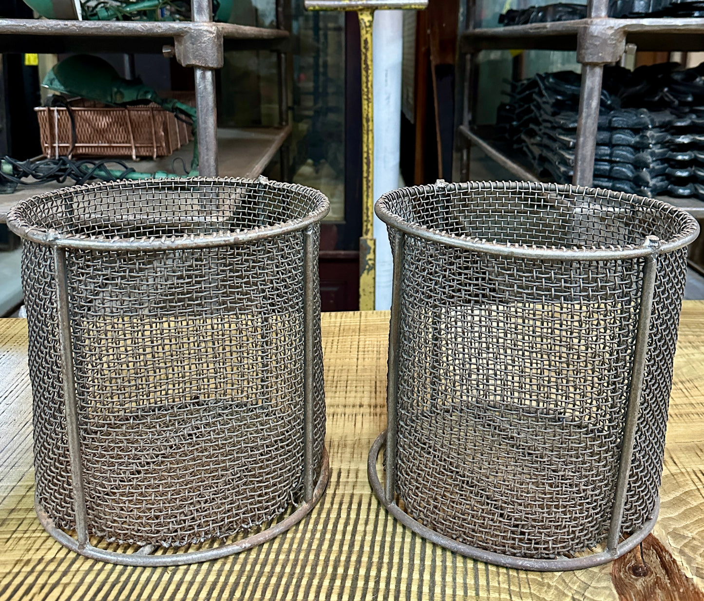 Steel Wire Mesh Baskets - 2 Available - GA20729