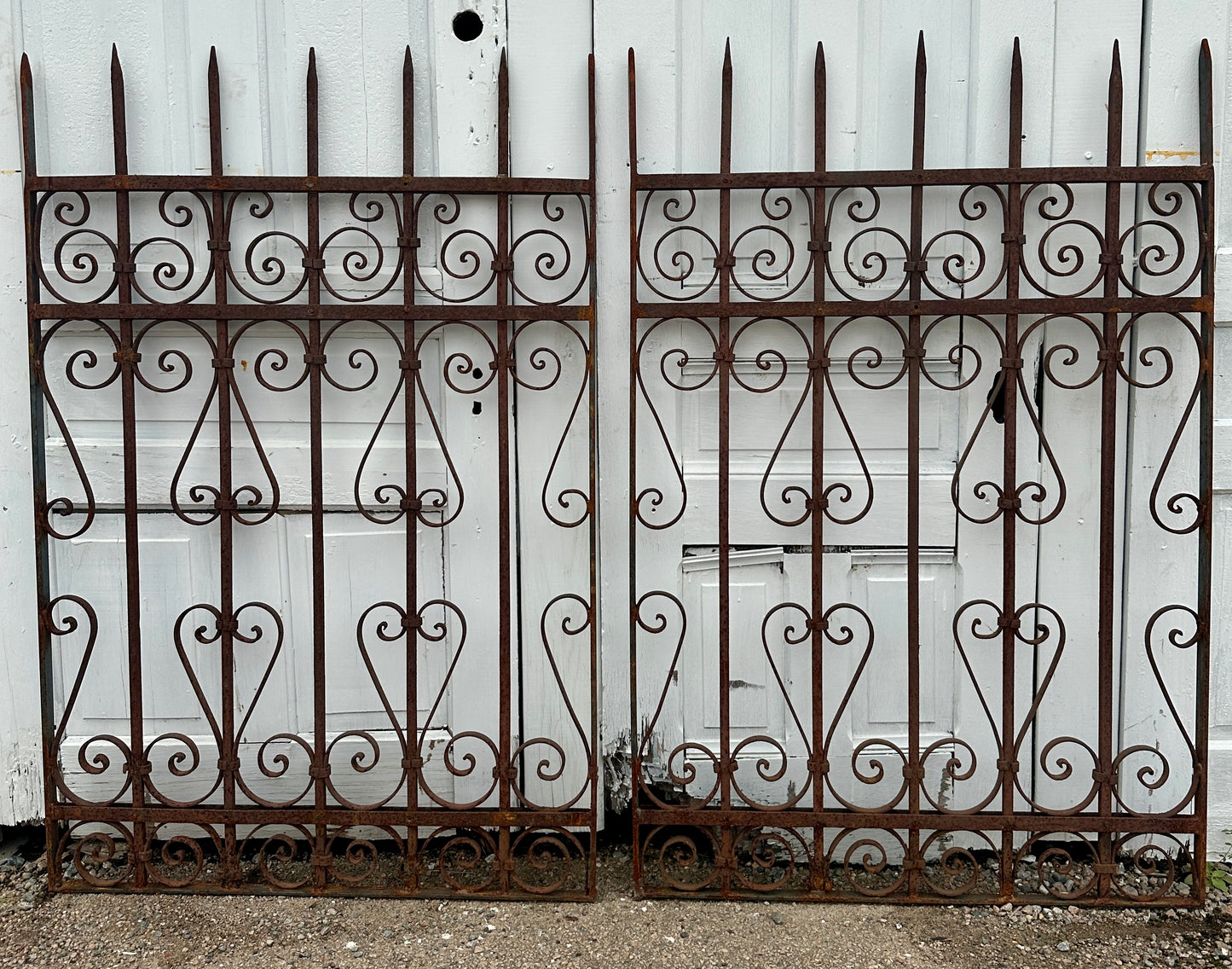 Antique Iron Garden Gate Pair GA20339