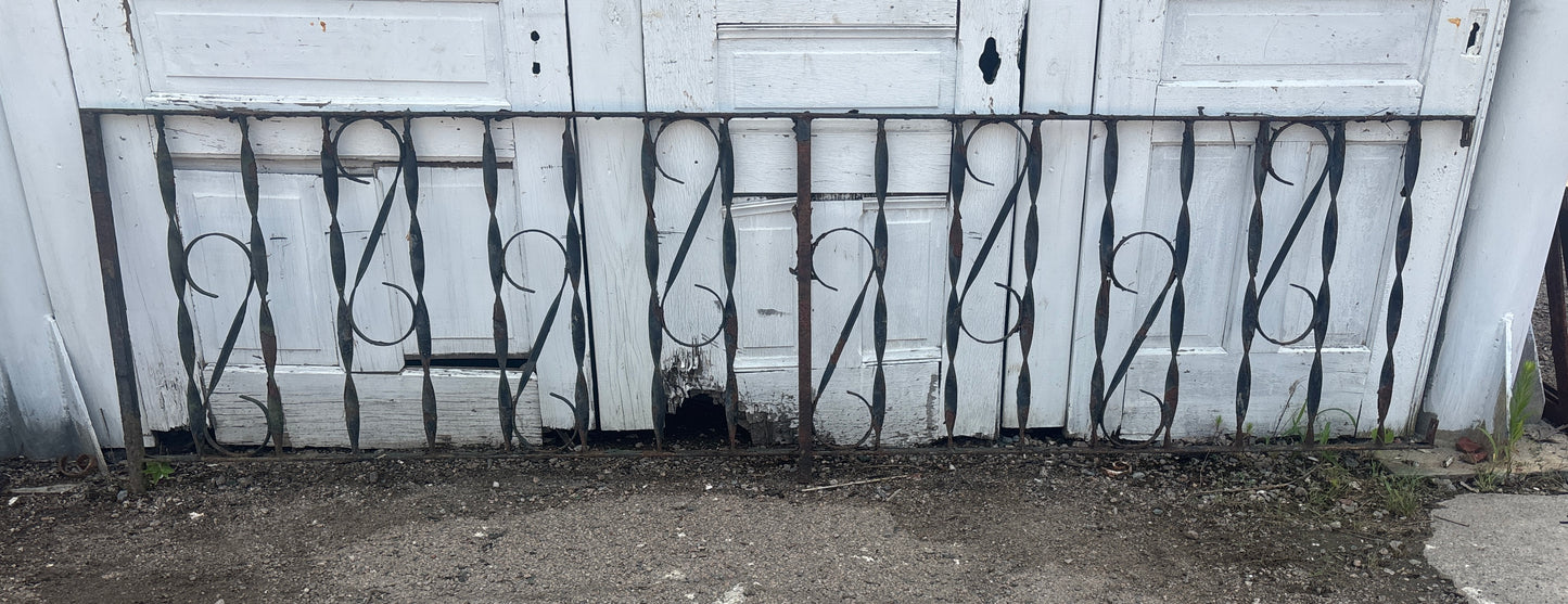 8.75 Foot Iron Fence Panel GA21322