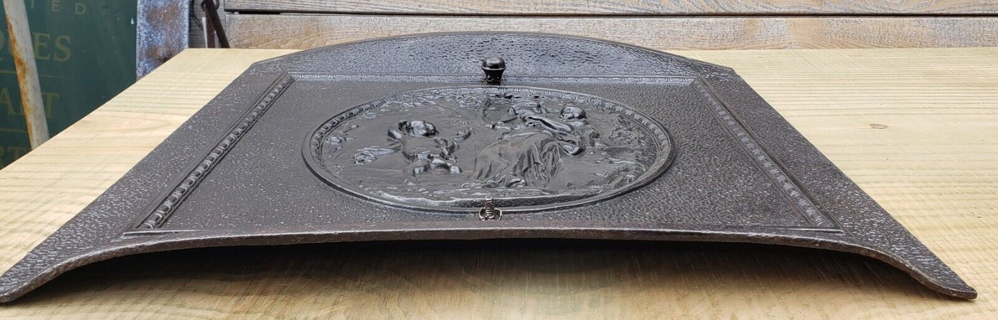 Restored Ornate Cast Iron Fireplace Summer Cover GA9794