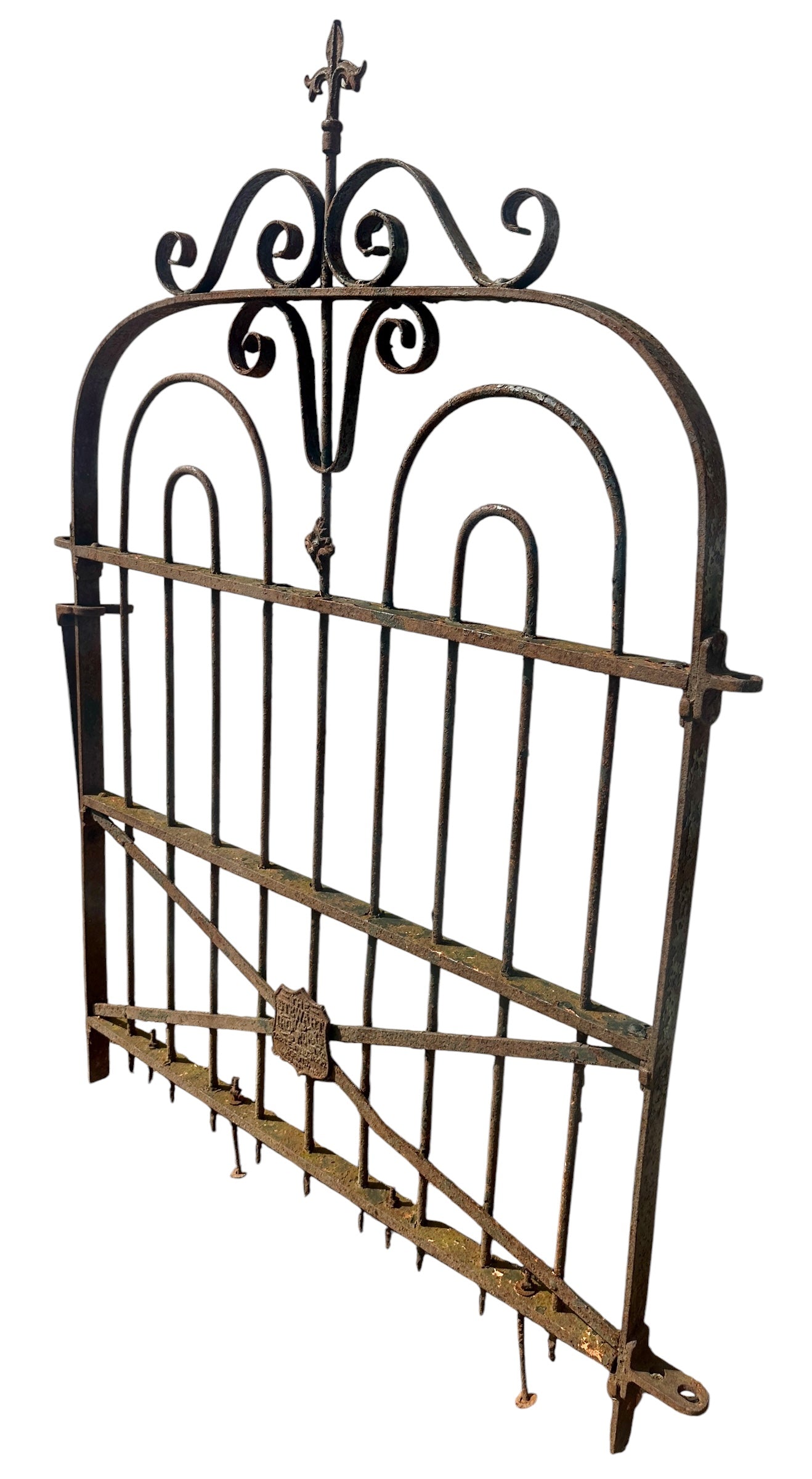 Stewart Iron Works Wrought Iron Garden Gate - 35" W x 46" T - GA20968
