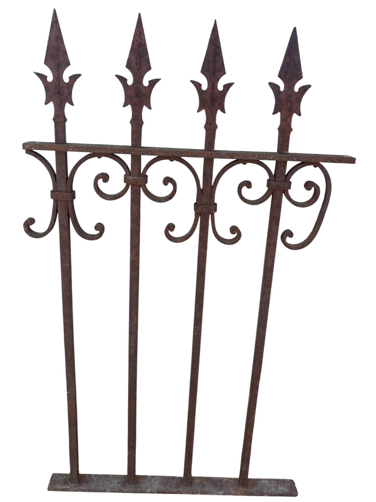 21 inches of antique wrought fence panel GA21102