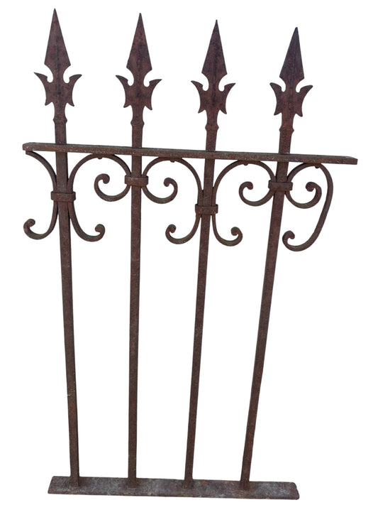 21 inches of antique wrought fence panel GA21102