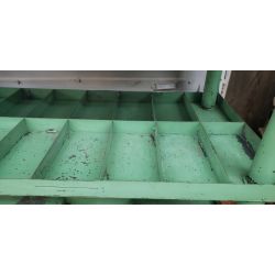 Large Vintage 3 Level Industrial Compartment Bin Cart #Greencart