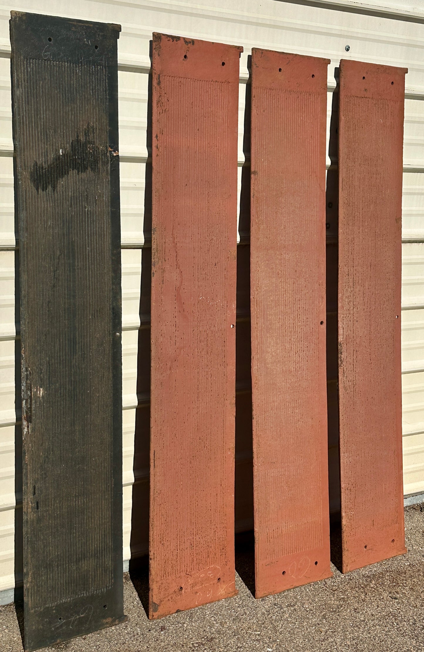 Set of 4 60" Long Cast Iron Stair Treads GA20606