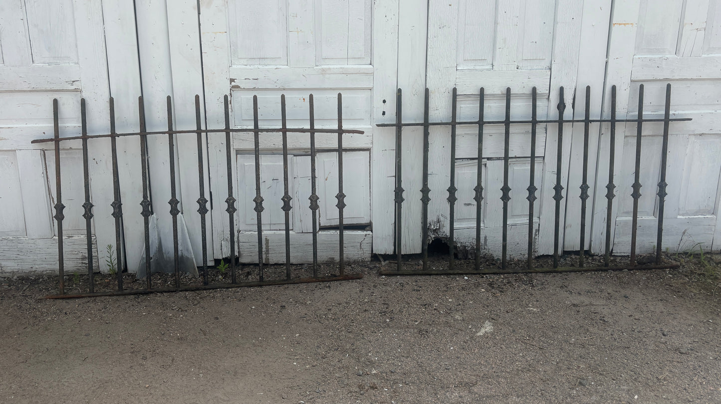 10 Feet of Wrought Iron Fence Panels GA21262