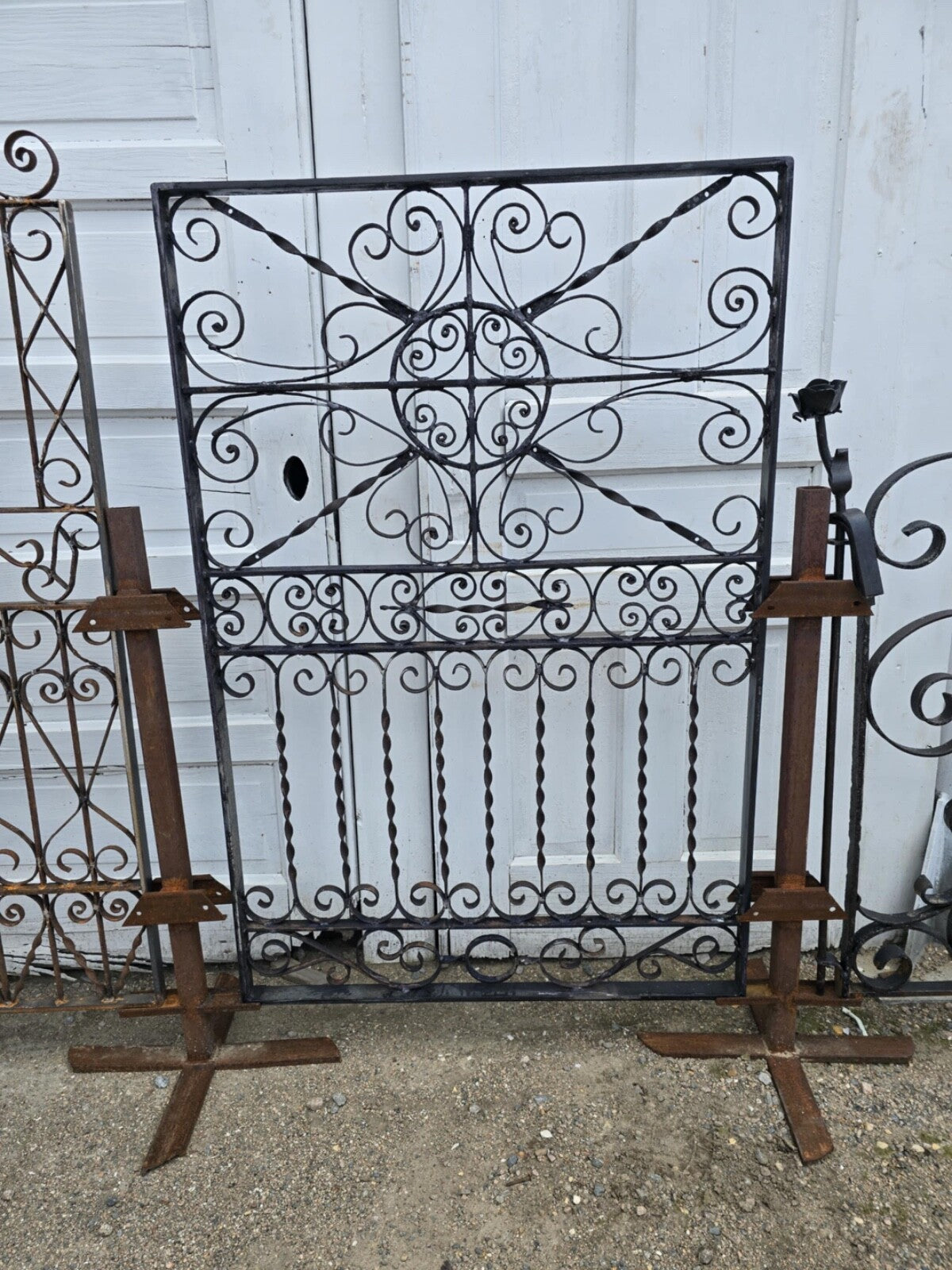 Ornate Framed Iron Garden Gate GAM0467