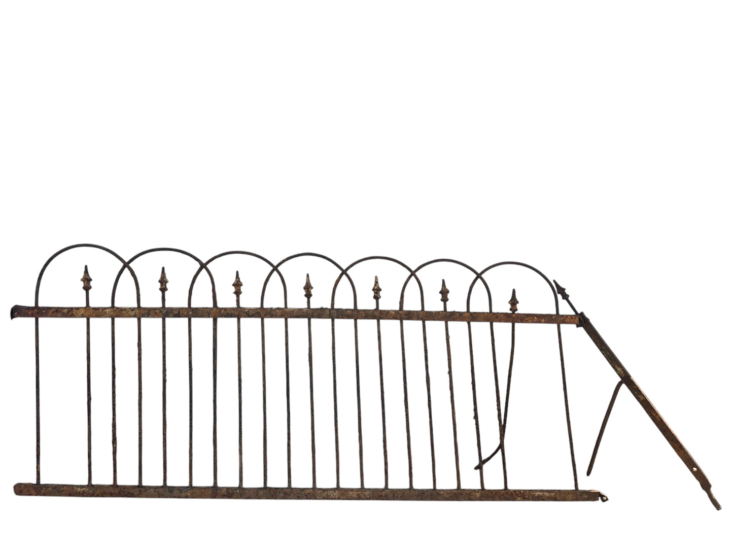 28 Feet of Antique Wrought Iron Hairpin Fencing GA20856