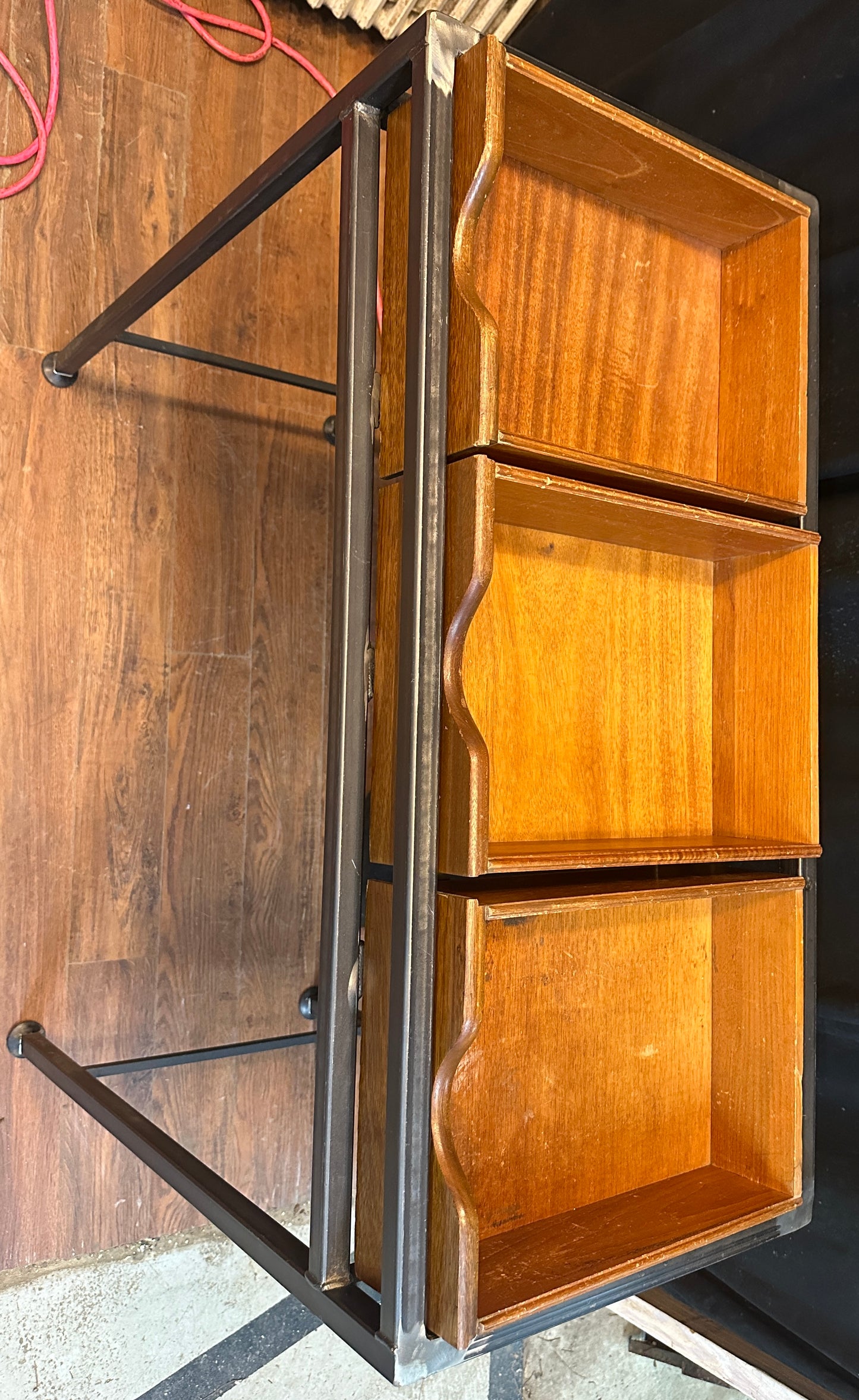 Custom Steel Display Table w/ Wooden Trays GA20810