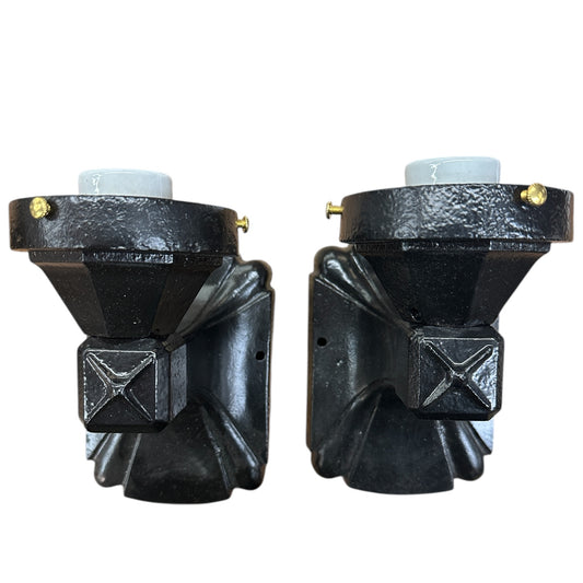 Restored Antique Cast Iron Wall Sconce Pairs - 4 PAIRS AVAILABLE -GA20687
