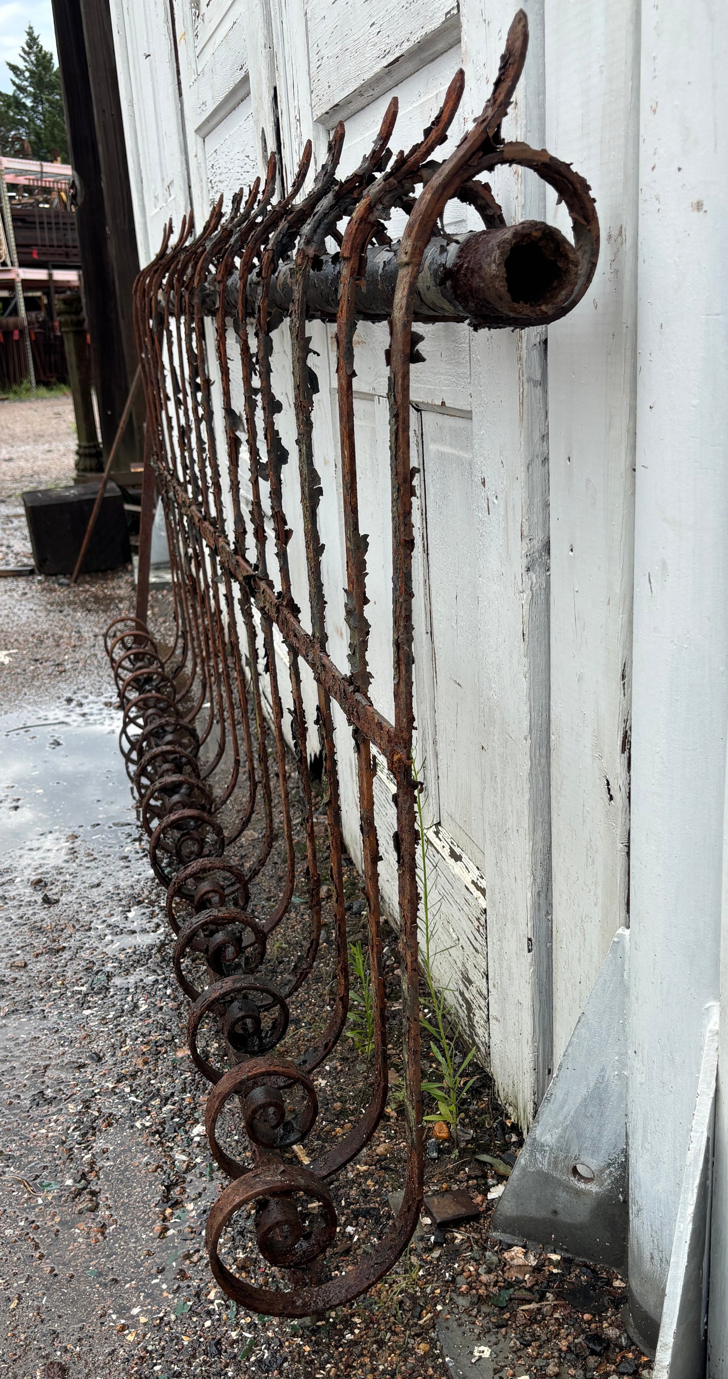 54 Feet of Iron Fence Panels GA21363