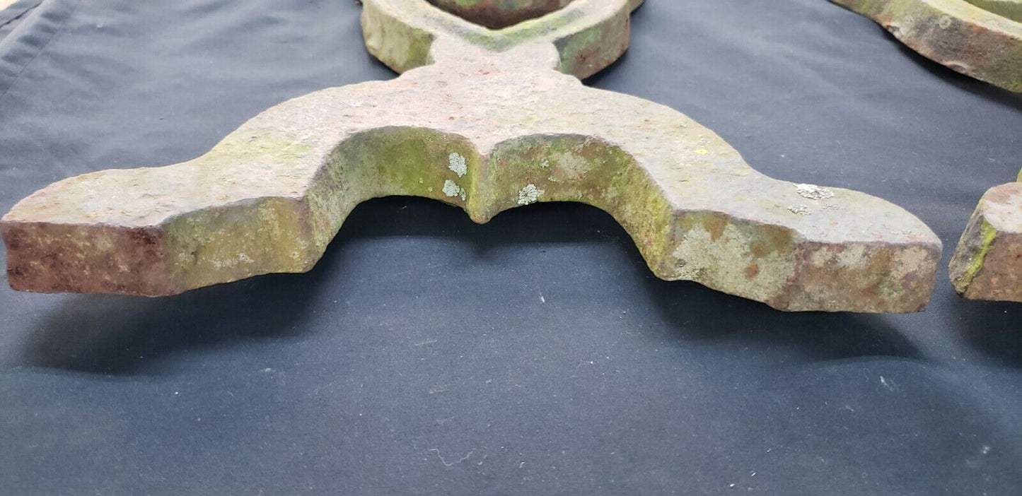 Pair of Masonic Freemasonry Cast Iron Andirons