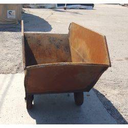 Large Industrial Factory Rolling Scrap Bin Cart