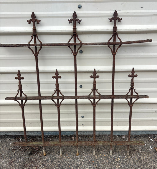 2.5 Foot Antique Iron Fence Panel GA21284