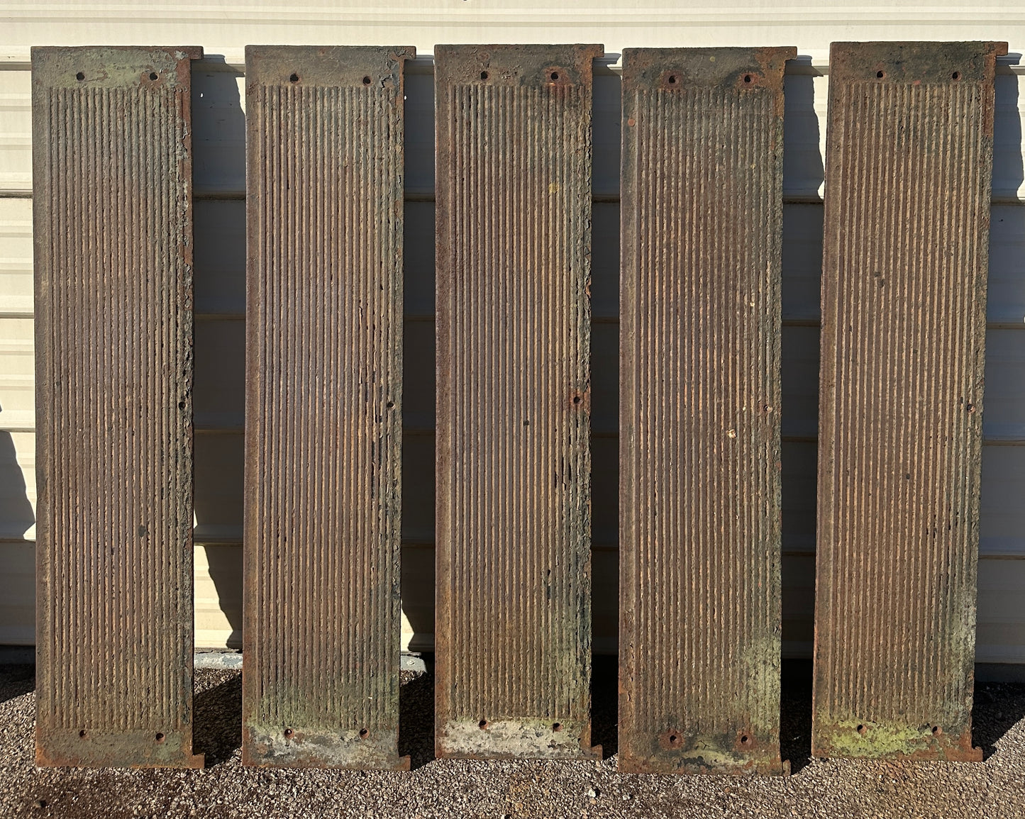 Set of 5 50" Long Cast Iron Stair Treads GA20613