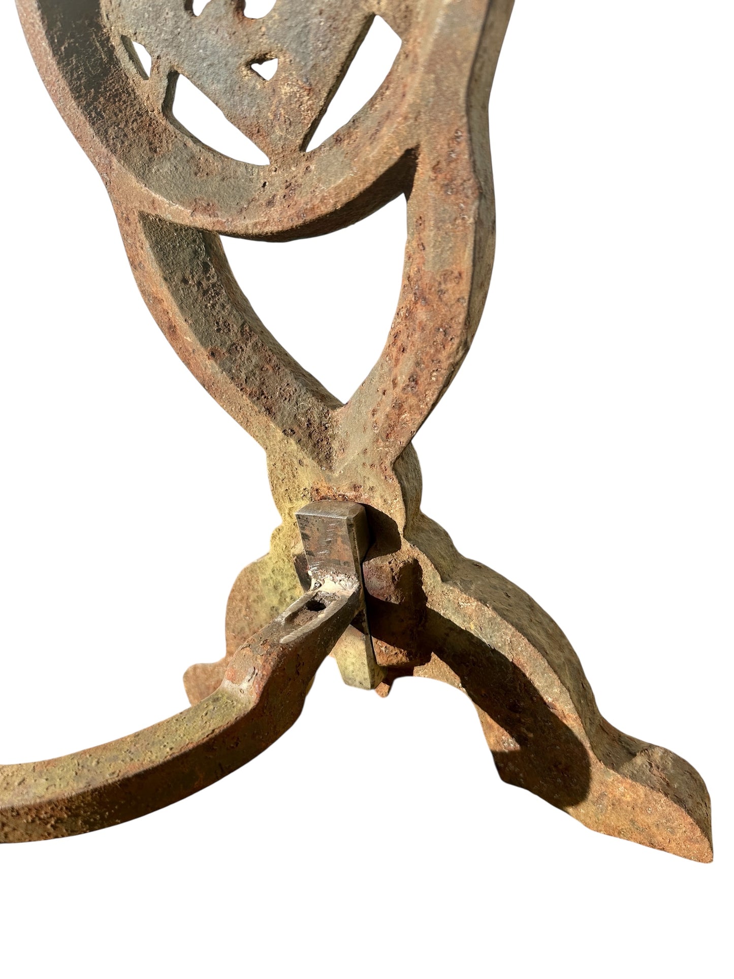 RARE Pair of Restored Masonic Cast Iron Andiron