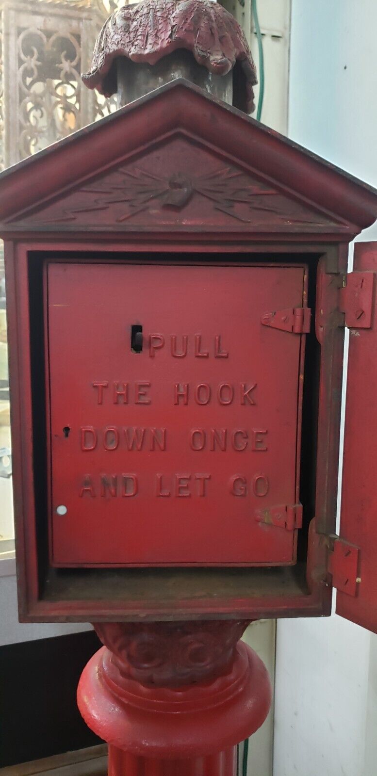 Restored 1800's Gamewell N.Y. Fire Alarm Telegraph Co. Station Box on Pole