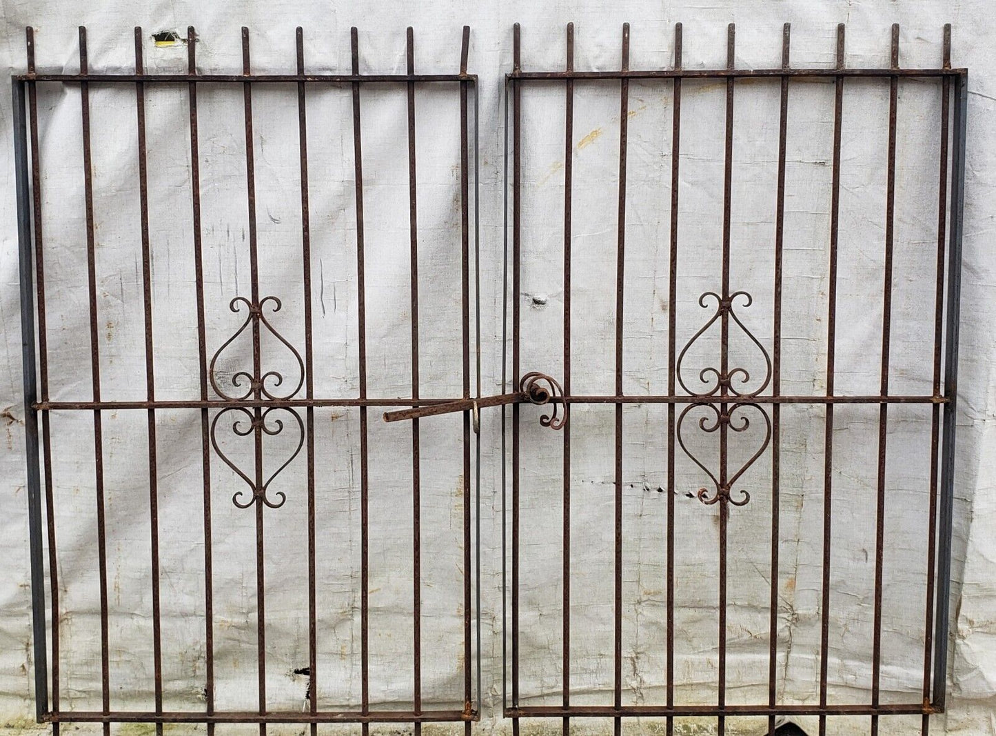 Pair of Wrought Iron Gate Panels 70" W x 58" T GA9533