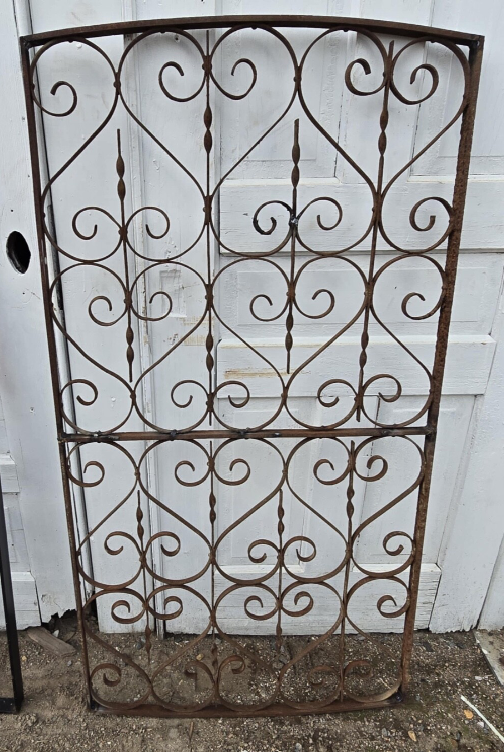 Iron Framed Garden Gate w/ Scrollwork GAM0471