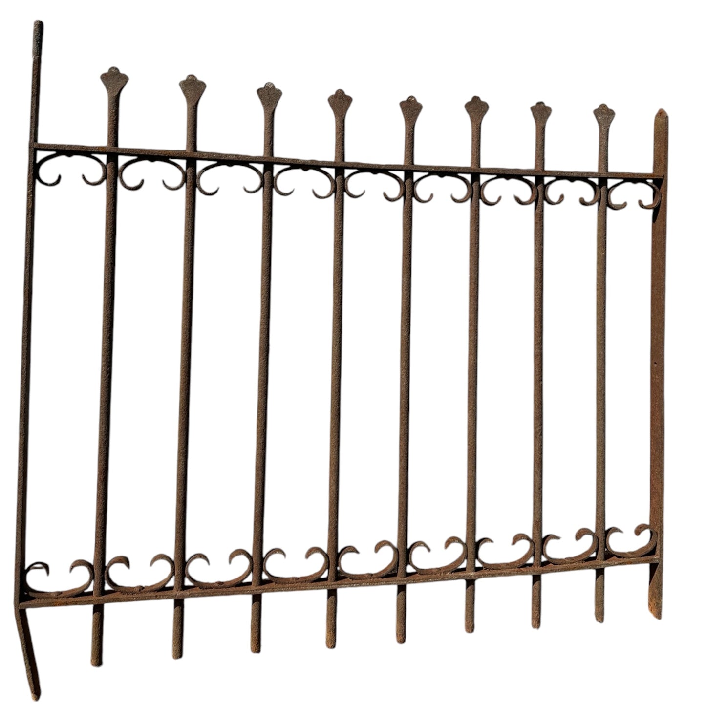 Antique Wrought Iron Garden Gate - 39.75" W x 33.5" T - GA20979