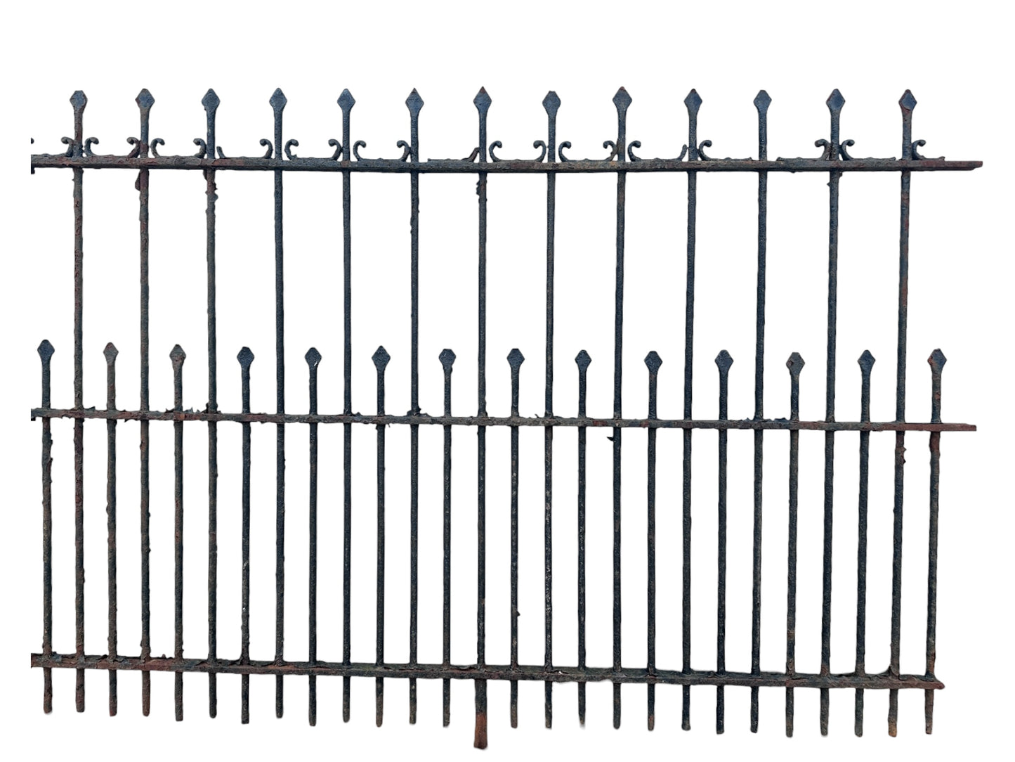 19 Ft of Wrought Iron Picket Fencing GA21064