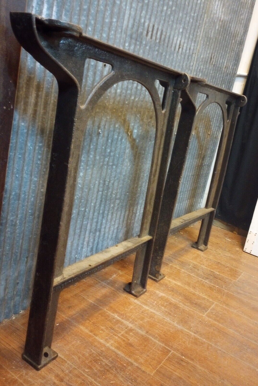 Pair of Cast Iron Machine Legs 32" T x 21 1/2" W