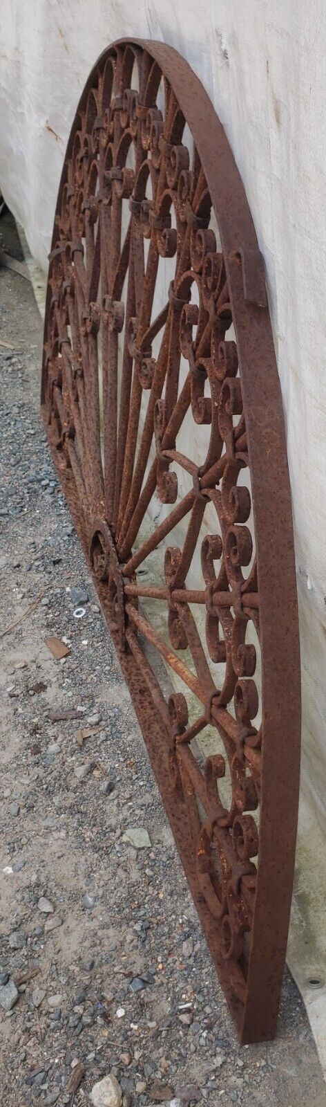 Unique Half Round Iron Panel 70" Wide by 36" Tall GA9463