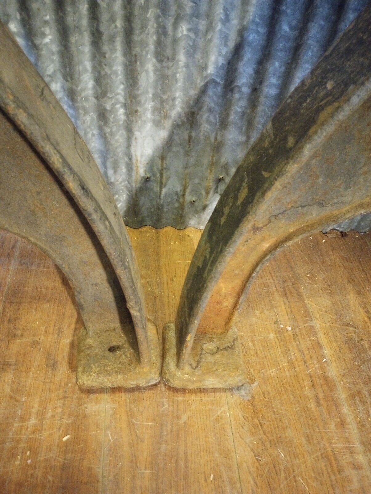 Pair of Cast Iron Machine Legs 31" Tall x 25" Wide