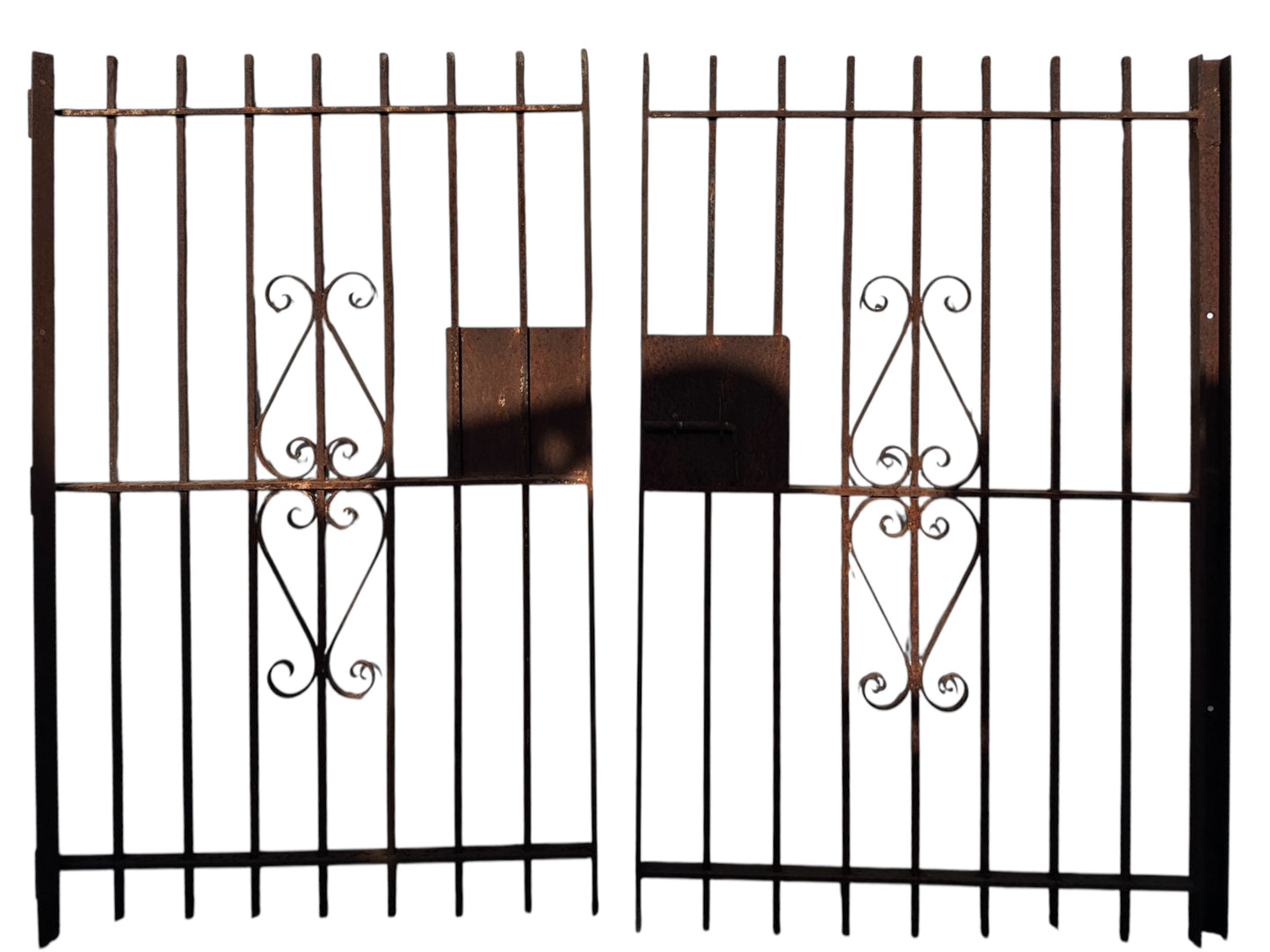 Pair of Antique Iron 54"+ Tall Gates GA20755