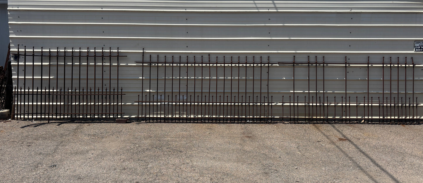 21 Feet of Wrought Iron Fencing GA21249
