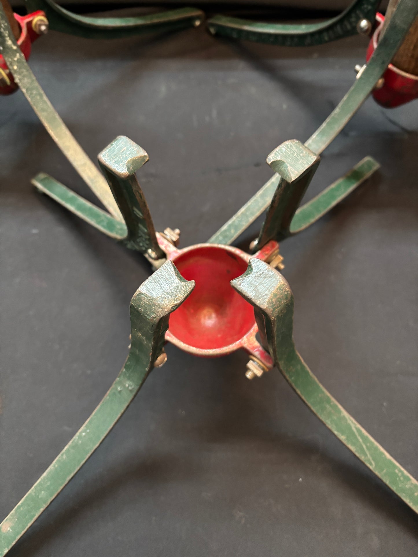 1920s Cast Iron Art Deco Christmas Tree Stands - Set of 6 GA21504