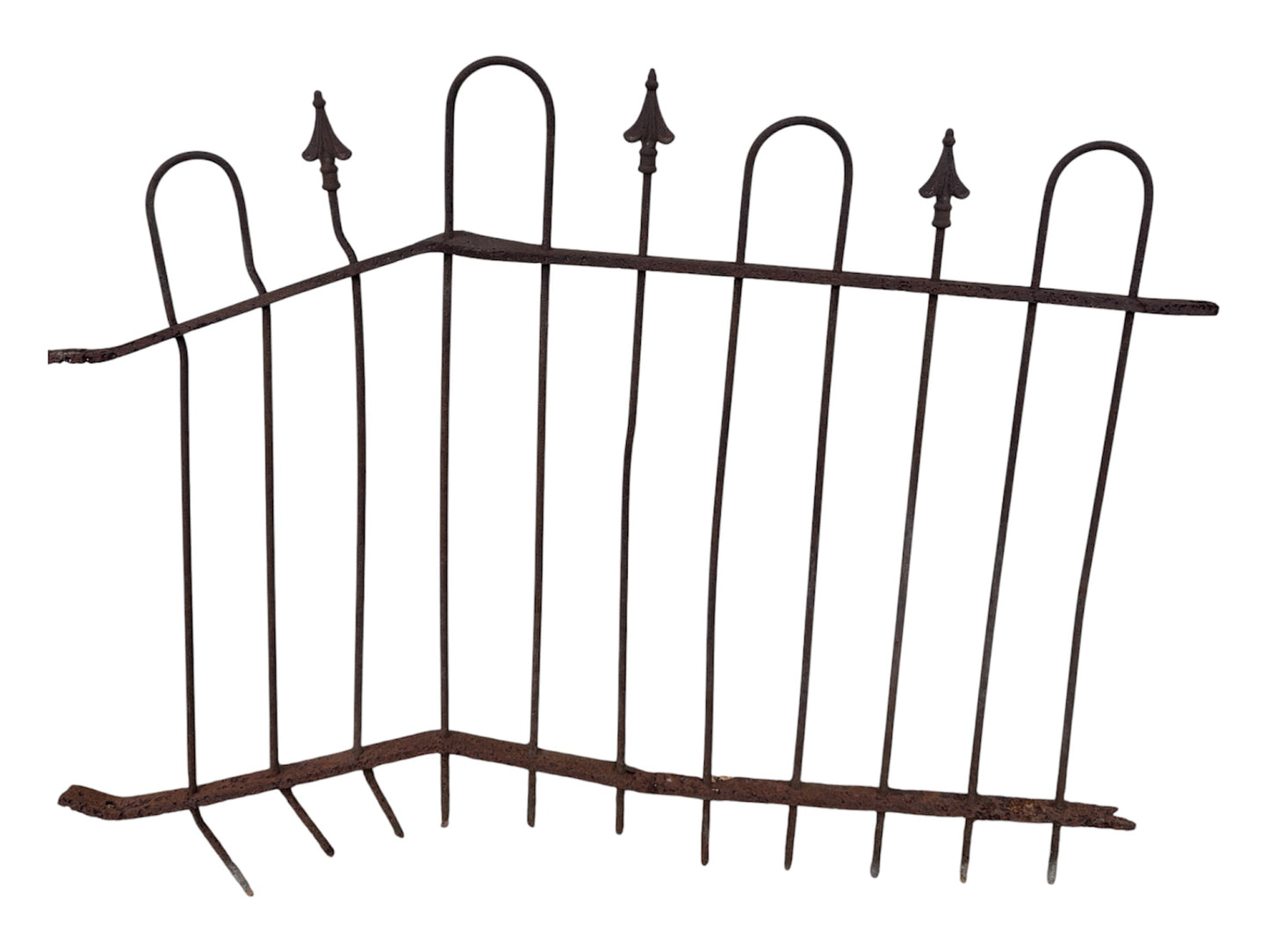 4 Ft of Antique Wrought Iron Hairpin Fencing GA21135
