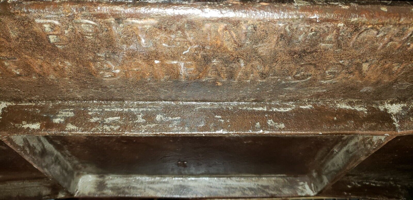 Salvaged Factory Cast Iron Three Tiered Etagere Shelf